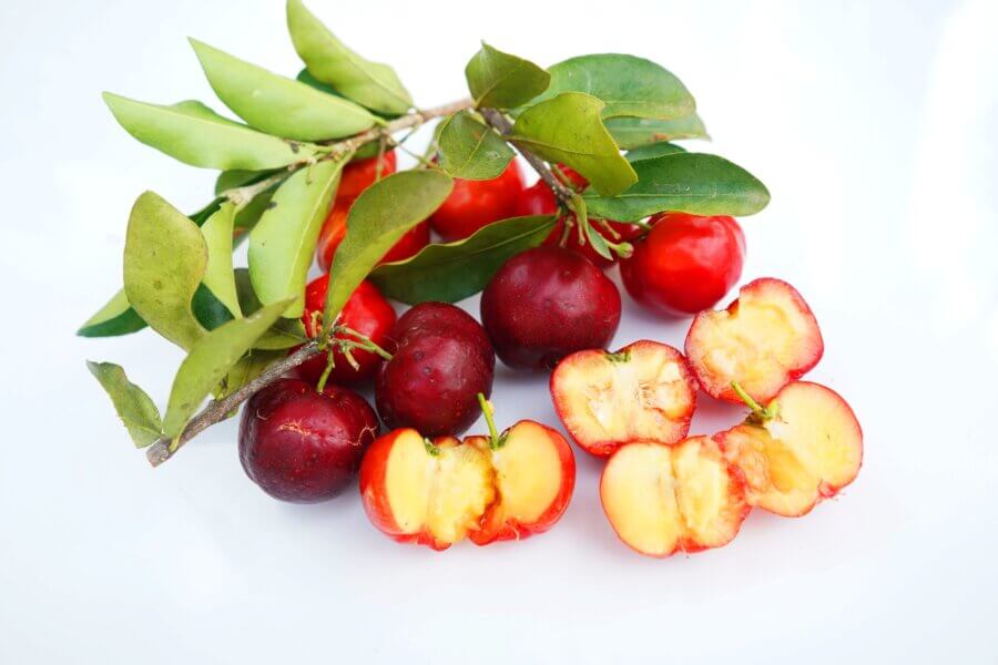 Frische Acerola-Früchte,