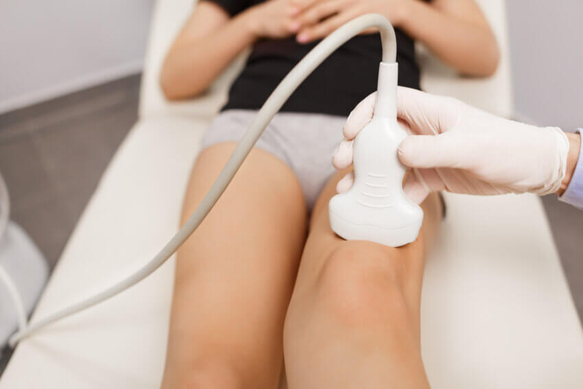 Knie Ultraschall Behandlung